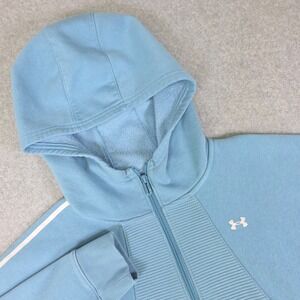 Under Armour Full‎ Zip Hoodie Jacket Women's Size XS Light Blue Activewear Track